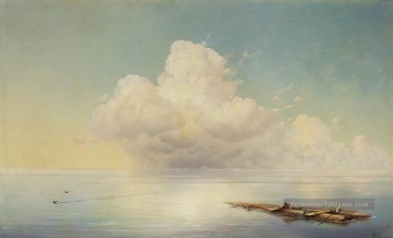 nuage sur la mer calme 1877 Romantique Ivan Aivazovsky russe Peinture à l'huile